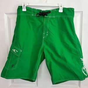 O’Neill Kelly green surf swim trunks swim suit